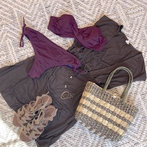 Victoria’s Secret bikini swimsuit - deep plum/burgundy - gently used